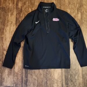 Nike Black Dri-FIT Ole Miss Pullover
